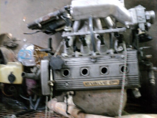 เครื่องtoyota 7Aท่อนตรง ฝาไม่โก่งไม่เคยปาดเครื่องยังติดได้ ขายแค่ 3,000 (แยกขายได้)