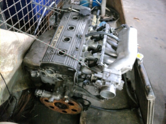 เครื่องtoyota 7Aท่อนตรง ฝาไม่โก่งไม่เคยปาดเครื่องยังติดได้ ขายแค่ 3,000 (แยกขายได้)