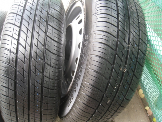 ขายกะทะล้อ Toyota vios ขอบ14 4รู100 +ยางปี13  (081-3747940)