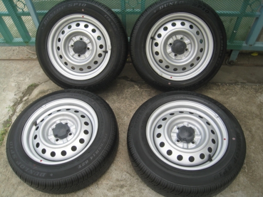 ขายกะทะล้อ Toyota vios ขอบ14 4รู100 +ยางปี13  (081-3747940)