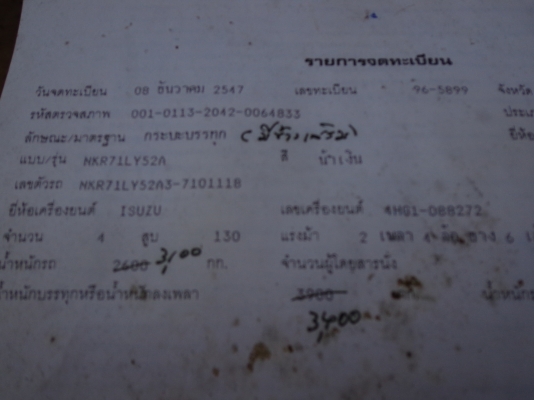 ขาย ISUZU NKR 130 HP TURBO URO 2 ปี 47 ลดเหลือ 505,000 ขาย ISUZU NKR 130 HP TURBO URO 2 ปี 47 ลดเหลือ 505,000