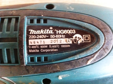 ปืนเป่าลมร้อนMAKITAรุ่นHG6003สภาพใหม่ ราคาถูก ปืนเป่าลมร้อนMAKITAรุ่นHG6003สภาพใหม่ ราคาถูก