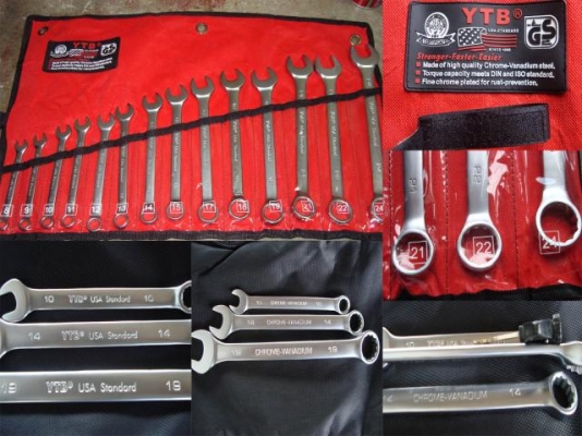 แหวนข้าง 14 ตัวชุด YTB  USA STANDARD  CR-V STEEL