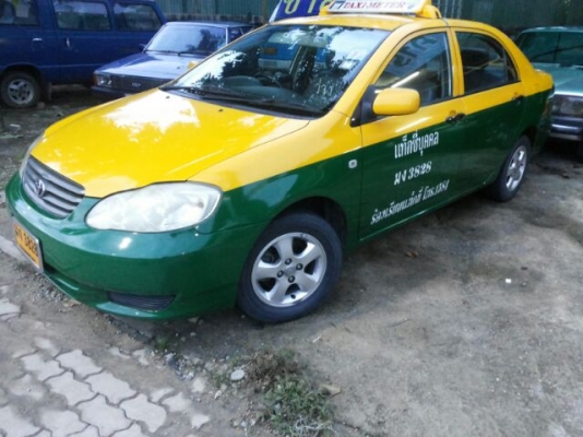 ขายดาวน์ Taxi เขียวเหลือง สภาพดี เครื่องเดิม เหลือ 2 ปี