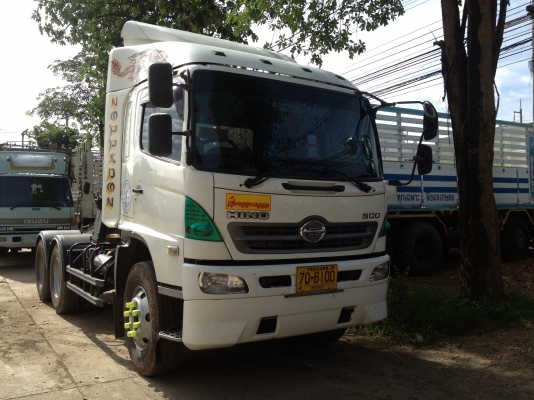 HINO MEGA 380 hp หัวลาก สภาพสวยพร้อมใช้ พร้อมหาง สามมิตร 3 คาน