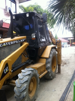 ขาย!!! Cat 428b 4*4  รถทำงานอยู่ เจ้าของขายเอง !!!!! 2เพลา!! ปากคีบ บูมสไลค์ ได้