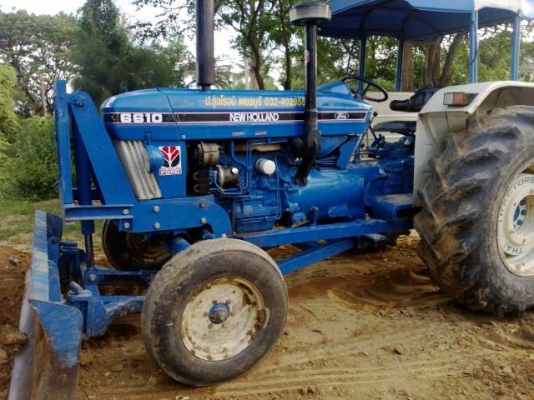 ขายรถไถ Ford 6610 -1 เพลา ปั๊มเหลี่ยม ID ใหญ่ ผานหน้า + ผาน3 ไทยเฮงหลี อินวอยซ์ รถสวย