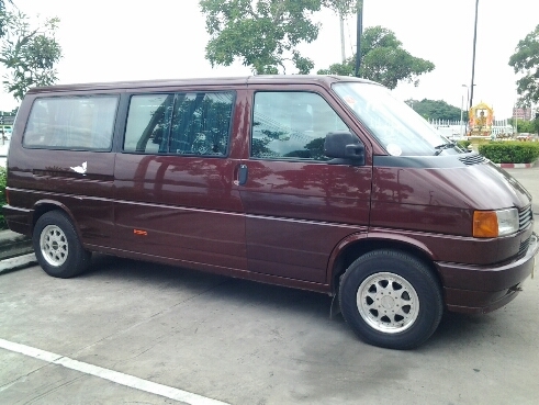 ปรับราคาขายรถตู้โฟล์คคาราเวลปี96รถบ้านแท้ๆขายถูกติดแก๊สLPGราคา120000
