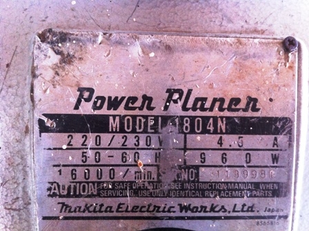 กบไฟ้า5นิ้วMakita(Made in Japan)รุ่น1804N ของแท้ สภาพดี ราคาถูกๆ