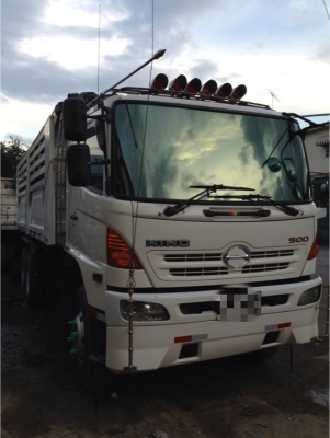 HINO MEGA 380 HP ปี 52 ดั้มสามมิตร ลูกสามคาน
