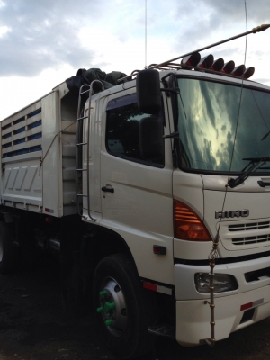 HINO MEGA 380 HP ปี 52 ดั้มสามมิตร ลูกสามคาน