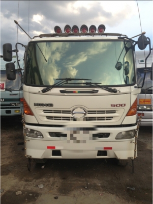 HINO MEGA 380 HP ปี 52 ดั้มสามมิตร ลูกสามคาน