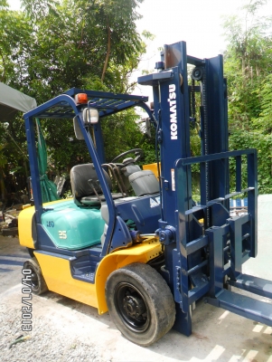 ขายโฟร์คลิฟท์KOMATSU:FG25-12งาหมุนสไลด์นำเข้าจากญี่ปุ่นไม่เคยใช้งานในไทย