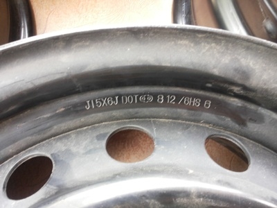 ขายล้อกะทะขอบ15    6 รู  (8 12/6SH)   1   ชุด