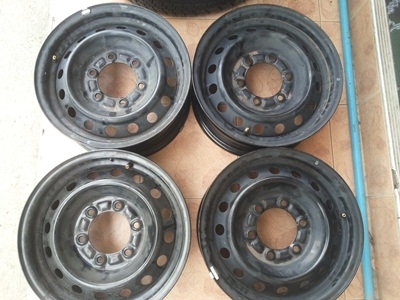 ขายล้อกะทะขอบ15    6 รู  (8 12/6SH)   1   ชุด