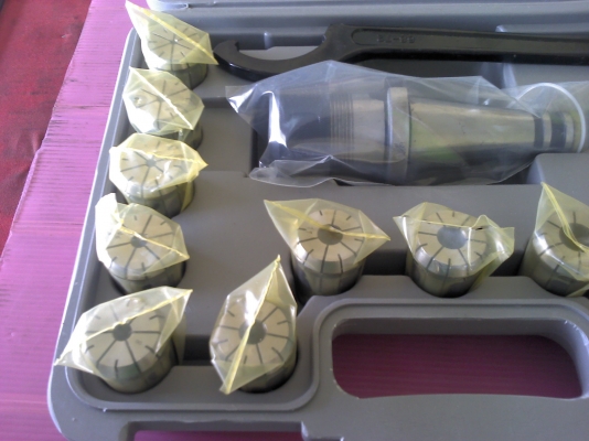 ชุดหัวจับและลูกคลอเลจ มีหลายเบอร์อุปกรณ์ยกกล่อง ER16,ER20,ER25,ER32,ER40,