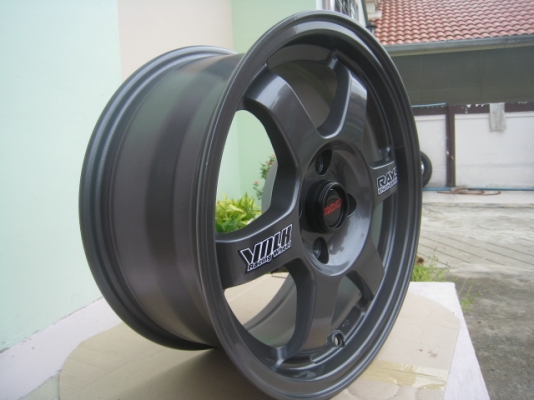 ขายล้อแม็กใหม่ TE37 15"x7" et38 4 รู100 ล้อไม่เคยใช้งานครับ (081-3747940)