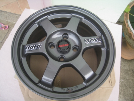 ขายล้อแม็กใหม่ TE37 15"x7" et38 4 รู100 ล้อไม่เคยใช้งานครับ (081-3747940)