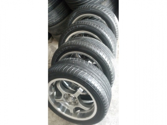 แม็กเจแปน ขอบ 17 พร้อมยางดีปี 11 ขนาด 4 รู 100 แม็กเจแปน ขอบ 17 พร้อมยางดีปี 11 ขนาด 4 รู 100