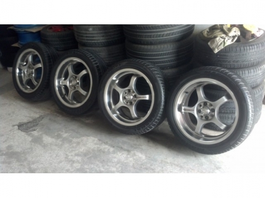 แม็กเจแปน ขอบ 17 พร้อมยางดีปี 11 ขนาด 4 รู 100