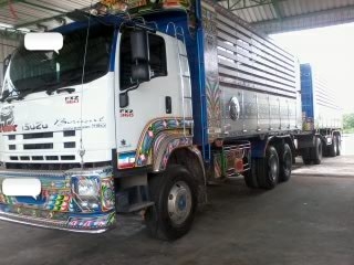 ขายรถ 22 ล้อพ่วงแม่-ลูกดัมพ์ ISUZU DECA 360 ปี 2553 ลูกพ่วง 3 คานแท้กระบะอะลูมิเนียมคอกเกษตร รถวิ่งไป 200000 กิโลเมตร ราคา 3700000