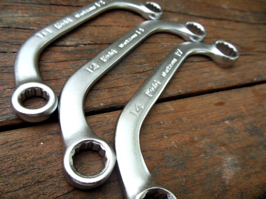 ประแจแหวนโค้ง 10x12, 12x14, 14x17