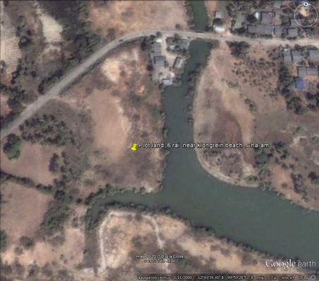 ขายที่ดิน 6-01-13 ไร่ ใกล้หาดคลองเทียน ชะอำ เพียง 400 เมตร และที่ดินติดคลอง ออกสู่ทะเล เพียง 400 เมตร ได้เลย