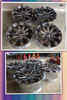 เเม็กมือสอง venerdi ขอบ20 5รู114 กว้าง8.5 สีโครเมียม สภาพเดิมๆ