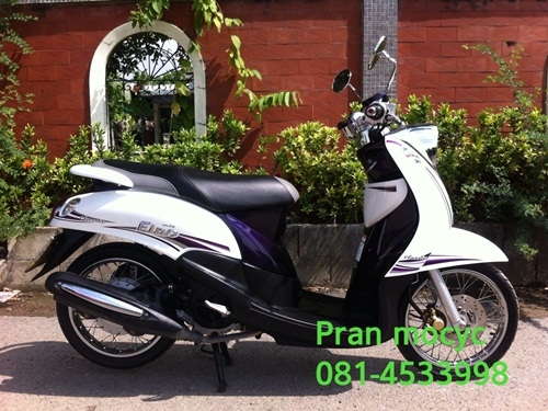 ขาย yamaha finoสีขาวม่วง ปี2555 ขาย yamaha finoสีขาวม่วง ปี2555