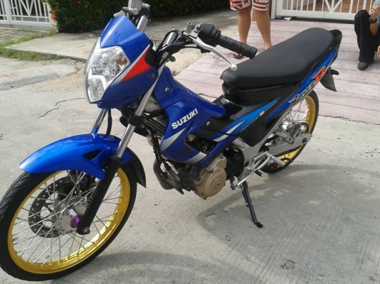 ขาย เรตเดอร์ 150cc สีน้ำเงิน ล้อcom (สตาร์ทมือ) พร้อมใช้ ราคา 19500 บาท