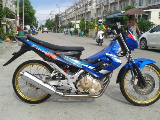 ขาย เรตเดอร์ 150cc สีน้ำเงิน ล้อcom (สตาร์ทมือ) พร้อมใช้ ราคา 19500 บาท