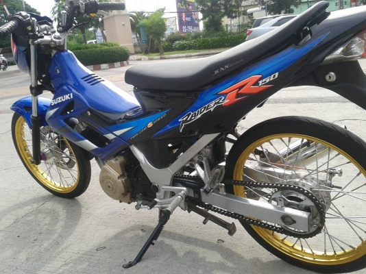ขาย เรตเดอร์ 150cc สีน้ำเงิน ล้อcom (สตาร์ทมือ) พร้อมใช้ ราคา 19500 บาท
