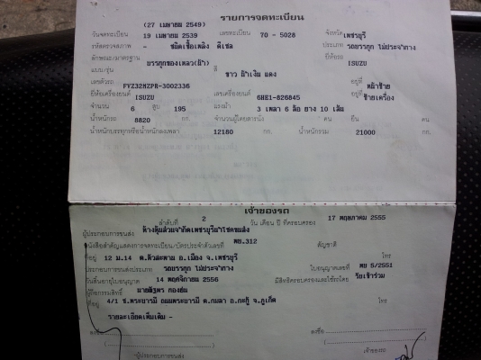 ขาย ISUZU ROCKY รถบรรทุกน้ำ2เพลาสวยๆงามๆพร้อมใช้(มัดจำแล้วครับ)