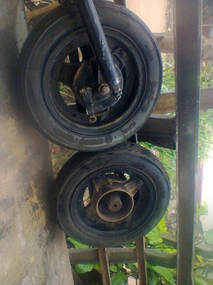 ล้อเดิมชาลีแท้ขอบ10พร้อมยาง