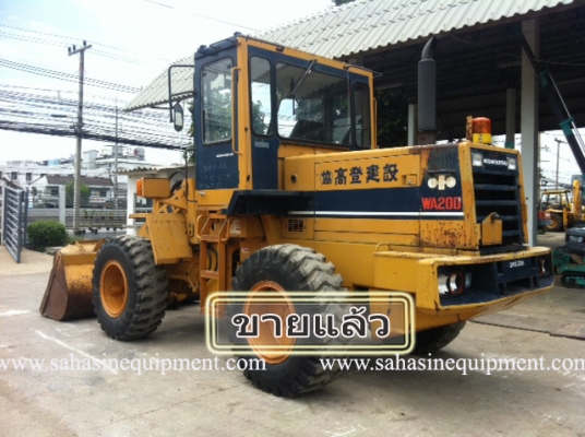 รถตัก WA200-1 S/N 203XX บจก.สหสินอีควิปเม้นท์ โทร.081-5851880, 02-5168100-1 www.sahasinequipment.com
