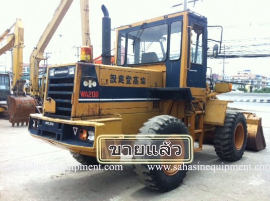 รถตัก WA200-1 S/N 203XX บจก.สหสินอีควิปเม้นท์ โทร.081-5851880, 02-5168100-1 www.sahasinequipment.com