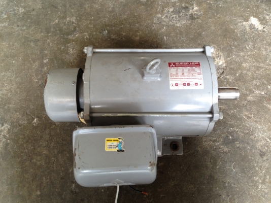ขายมอเตอร์ Mitsubishi 3 HP. 1400 RPM. 220V ไฟบ้าน เดิมๆไม่เคยพันใหม่ สภาพสวย วิ่งนิ่ม พร้อมใช้งาน รับประกันคุณภาพ