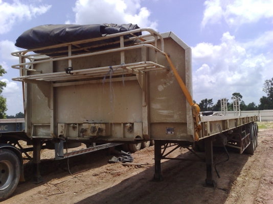 เก่าเพราะฝุ่นเกาะขายหางพ่วง 3 เพลาแท้ RCK-รุ่งเจริญยาว 12 เมตรยางดี 80\%จดทะเบียนปี 53 พร้อมใซ้ทะเบียนเต็ม