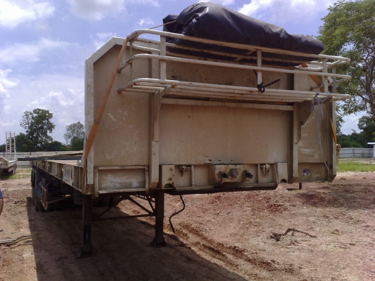 เก่าเพราะฝุ่นเกาะขายหางพ่วง 3 เพลาแท้ RCK-รุ่งเจริญยาว 12 เมตรยางดี 80\%จดทะเบียนปี 53 พร้อมใซ้ทะเบียนเต็ม