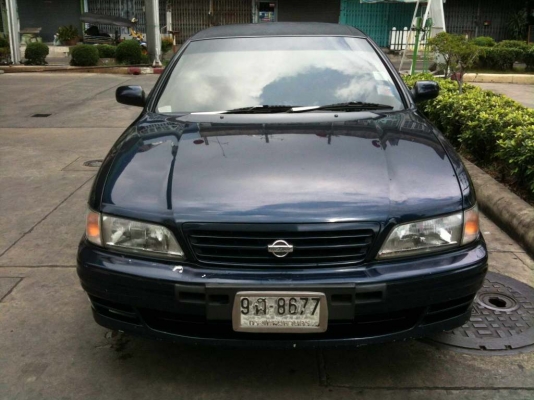 1996 NISSAN, CEFIRO A32  2.0 G สีน้ำเงิน เกียร์ออโต้ ติดแก๊สหัวฉีด LPGราคา  128,000  บาท