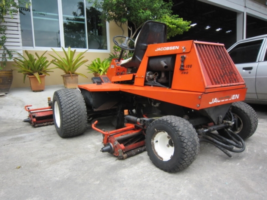 ขาย รถตัดหญ้านั่งขับ 4 ล้อ JACOBSEN 5 แก็งค์ มือสองญี่ปุ่น