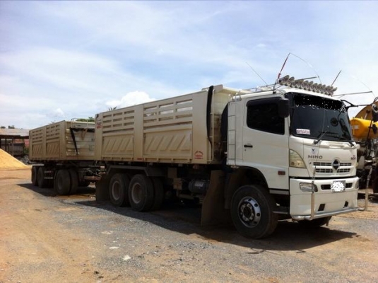 ***ขายแล้วครับขอบคุณ Truck2handขาย***ดาวน์ เปลี่ยนสัญญา*** 10ล้อพ่วงแม่-ลูกดั๊ม แม่ HINO SERIE500  344HP ปี55 สภาพสวยเครื่องเดิมเกียร์เดิม ช่วงล่างแน่นคัสซีสวยไม่มีช้ำ ไมล์13x,xxx ใช้งานน้อย กระบะดั๊มเหล็กสามมิตรลอนเฉียง สภาพสวย เดิมๆไม่เคยชนหัวบางเดิมภาย