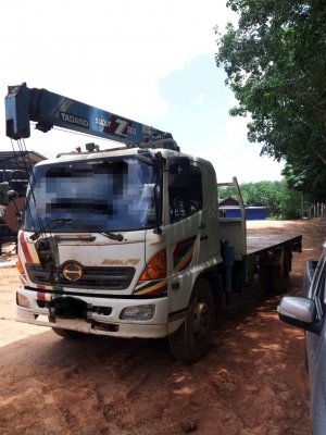HINO FG 220 ปี 2550   ติดเครนสามตัน TANADO