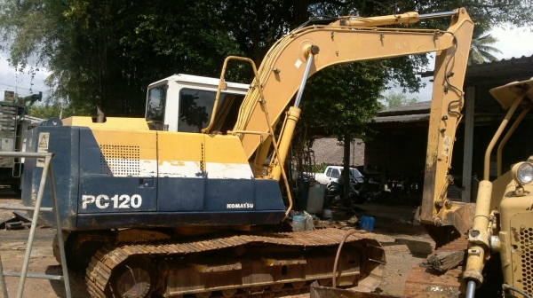 Komatsu PC120-5 เครื่องคอมมอลเรียลบูมพิเศษ เก่านอก ไฟฟ้าครบ  เอกสาร Inv ใบ 70 เซ็นต์