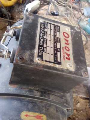 เครื่องปั่นไฟ2 KW.พร้อมเครื่องยนต์HONDAขนาด10 แรงม้า ติดกับเครื่องยนต์แบบส่งกำลังด้วยสายพาน