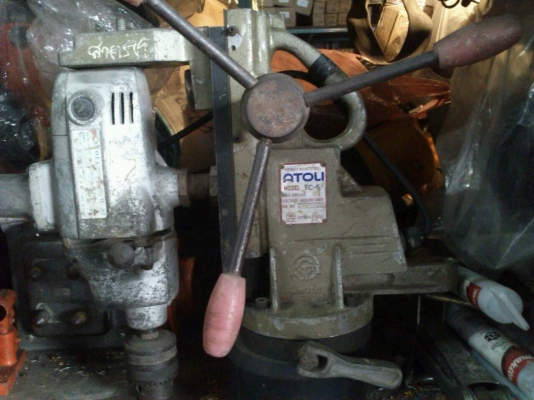 สว่านแท่นแม่เหล็ก มือสอง สภาพพร้อมใช้ครับ