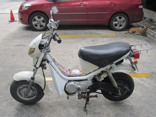 (รถฝากขายด่วน) Yamaha Chappy 50cc. สีขาวเดิมโรงงานหายากมากๆ เครื่องดีขี่มันส์ ถูกที่สุด กทม.