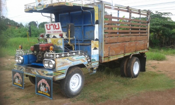 ขายอีแต๋น 6 ล้อ 11 แรงโครงใหญ่แชสซีหน้า 5 หน้า-หลัง 110 สโลว์กลางใหญ่