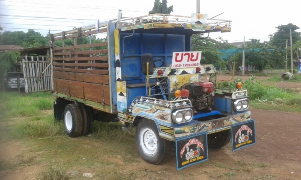 ขายอีแต๋น 6 ล้อ 11 แรงโครงใหญ่แชสซีหน้า 5 หน้า-หลัง 110 สโลว์กลางใหญ่