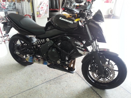 ขาย kawasaki er-6n 2011 (abs.) ทะเบียน มีของแต่ง  เปิดราคา 189,000 ด่วนน